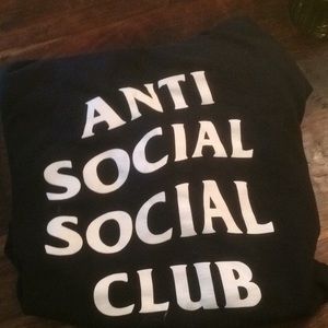 Anti social club hoodie size medium